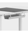Állitható íróasztal, magasságállítás, két motor, 160 cm x 80 cm x 119 cm, fehér