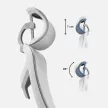 Ergonomikus irodai forgószék, deréktámasszal, 2D háttámla hálós anyaggal, szürke
