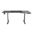 Állítható magasságú íróasztal 160 x 60-75 cm fekete
