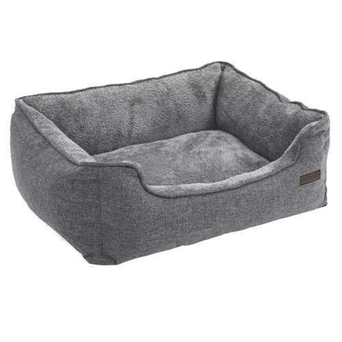 Kutya fekhely puha, mosható huzattal, szürke 70x55x21cm