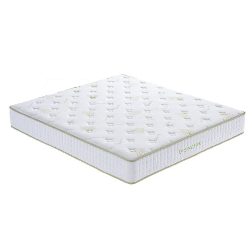 Moon Aloe 160x200x25cm táskarugós matrac, memóriahab aloe vera huzattal, 7 komfortzónás H4 kemény