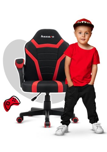 Gyermek gamer szék , gyerekeknek , RED MESH