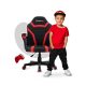 Gyermek gamer szék , gyerekeknek , RED MESH