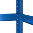 Polcos fém állvány 2 az 1-ben 5 polc garázshoz 180x90x40cm polconkénti teherbírással 750kg kék