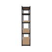 Polcos fém állvány 2 az 1-ben 5 polc garázshoz 180x90x40cm polconkénti teherbírással 750kg fekete