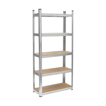   Polcos fém állvány 2 az 1-ben 5 polc garázshoz 150x70x30cm polconkénti teherbírással 750kg