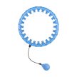 Smart Hula Hop karcsúsító kerék szegecsekkel és súlyokkal 50 cm, kék