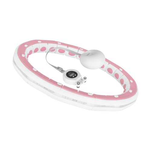 Smart Hula Hop karcsúsító kerék szegecsekkel és súlyokkal 50 cm, rózsaszín