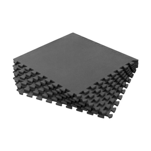 REBEL ACTIVE+ edzőszőnyeg , vízálló és csúszásmentes, 6 darab, 180 x 200 cm fekete