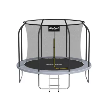   Rebel Active PRO trambulin 8 láb / 244 cm, hálóval, létrával, fekete