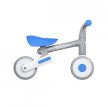 Gyerek kerékpár 1-3 éves, pedálok nélkül, tartós eva hab kerekek, állítható, kék