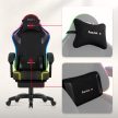  Gamer szék Space RGB lábtartóval fekete