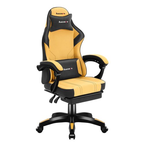 Gamer szék Huzaro Space lábtartóval Yellow