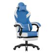 Gamer szék space 3.7 lábtartóval kék.