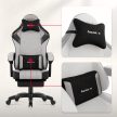 Gamer szék space 3.7 lábtartóval szürke 