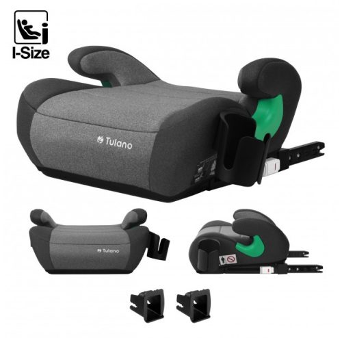 Gyerekülés, ISOFIX, 125-150 cm I-Size, szürke