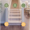 Biztonsági rács, baba, ajtórács, 70-108 cm x 70 cm, fehér