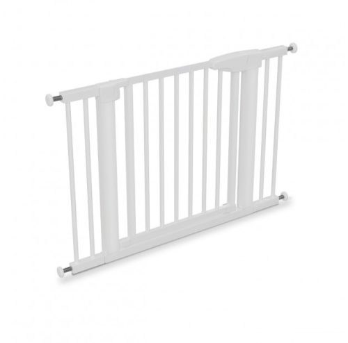 Biztonsági rács, állítható méret 75 cm - 110 cm, dupla zárrendszer, fehér