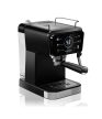 Eszpresszó gép, 20 bar, 1350 W, Thermoblock fűtési rendszer, hideg eszpresszó készítésének lehetősége, 5 féle ital, fekete