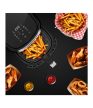 Airfryer forrólevegős fritőz, 1400w, 8 program, 5L űrtartalom, fekete