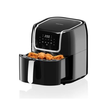   Airfryer forrólevegős fritőz, 1800 W, 8 Program, 7.7 L kapacitás, Led kijelző, fekete