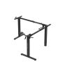 Elektromos állítható magasságú keret állvány, sarok asztal szabályozható, 72-118 cm, 2 motor , teherbírás 80 kg, Fekete