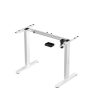Blik íróasztal keret elektromosan állítható magassággal, szabályozható, 72-118 cm, fém, memorizáló funkció, Fehér