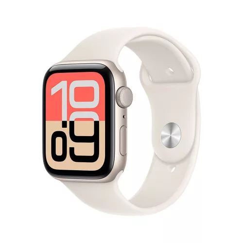 Apple Watch SE 3 (2025) GPS, 40mm csillagfény alumíniumtok, csillagfény sportszíj, S/M
