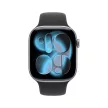 Apple Watch Series 11 GPS, 42mm asztroszürke alumíniumtok, fekete sportszíj, S/M