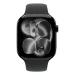Apple Watch Series 11 GPS, 46mm kozmoszfekete alumíniumtok, fekete sportszíj, S/M