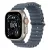 Apple Watch Ultra 3 GPS+Cellular, 49mm-es natúr titántok, acélkék óceán szíj