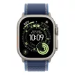 Apple Watch Ultra 3 GPS+Cellular, 49mm-es natúr titántok, kék-élénkkék terep pánt, M/L