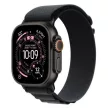 Apple Watch Ultra 3 GPS+Cellular, 49mm-es fekete titántok, fekete alpesi pánt, S