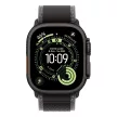 Apple Watch Ultra 3 GPS+Cellular, 49mm-es fekete titántok, fekete-hamuszürke terep pánt, S/M